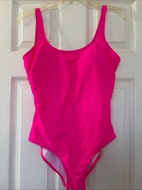 Bright Hot Pink One-Piece Swimsuit
